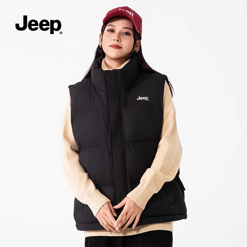 jeep吉普官方旗舰店男装冬季新款男士保暖背心立领马甲棉服外套S,淘宝优惠券,粉丝福利购,淘宝优惠卷