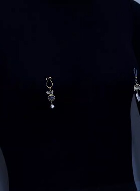 【小野涩】小白兔情侣饰品可调节乳夹无孔耳夹圈内玩具负重不疼