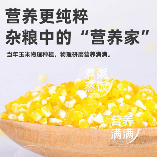 正宗有机玉米碴子非转基因2026新东北小碴子玉米糁新玉米碴旗舰店 - 图3