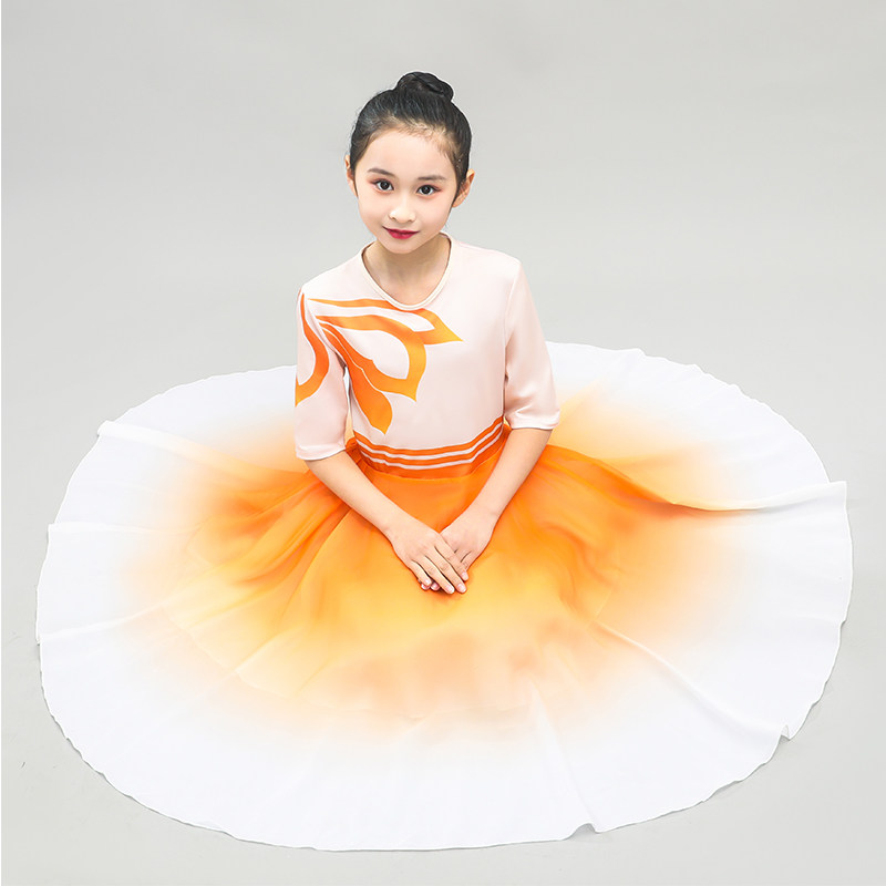 六一中小学生大合唱演出服女孩现代舞妈妈教我一支歌舞蹈表演服装