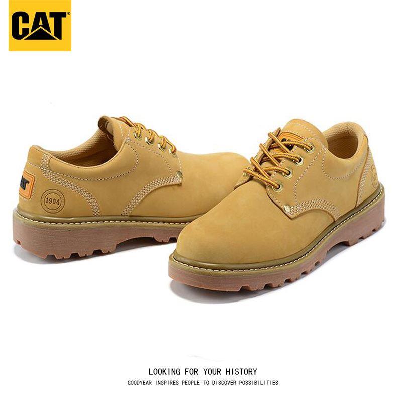 CAT卡特1904复古休闲男鞋固特异户外工装鞋耐磨大黄鞋马丁靴低帮
