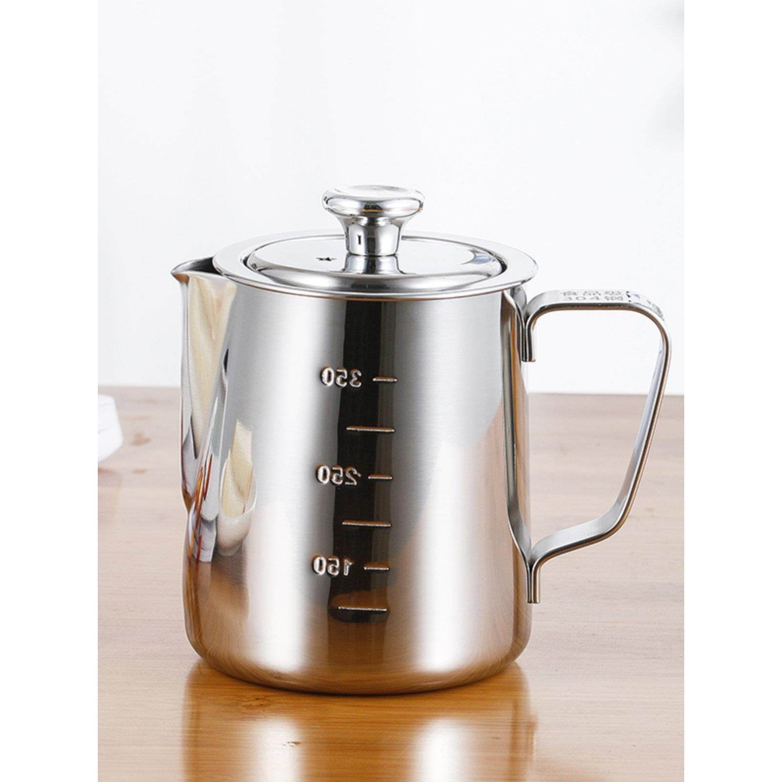 304不锈钢咖啡壶拉花杯尖嘴打奶泡杯带滤网刻度旅行泡茶功夫茶壶,淘宝优惠券,粉丝福利购,淘宝优惠卷