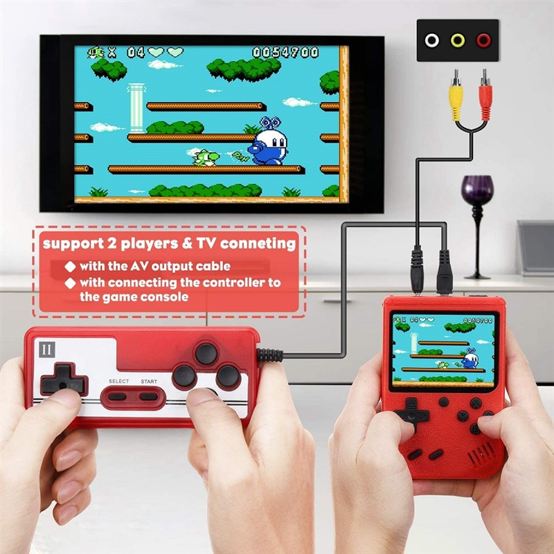 速发400 IN 1 Game Player Mini Handheld Retro Console 8 Bit G-图1