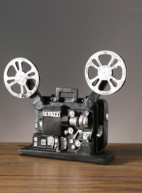 速发老式物件复古电件放映机模型道具办公室桌面小摆柜客厅酒影装