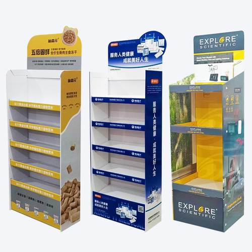 超市便利店卡片红包现货纸货架瓦楞纸板纸陈列架台式纸展示盒 - 图3