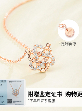 s925银随缘项链女项饰