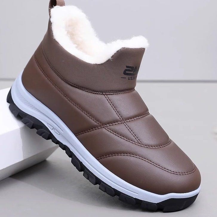 2025冬新款老北京棉鞋加绒加厚保暖雪地靴厚底防滑一脚蹬休闲棉靴,淘宝优惠券,粉丝福利购,淘宝优惠卷