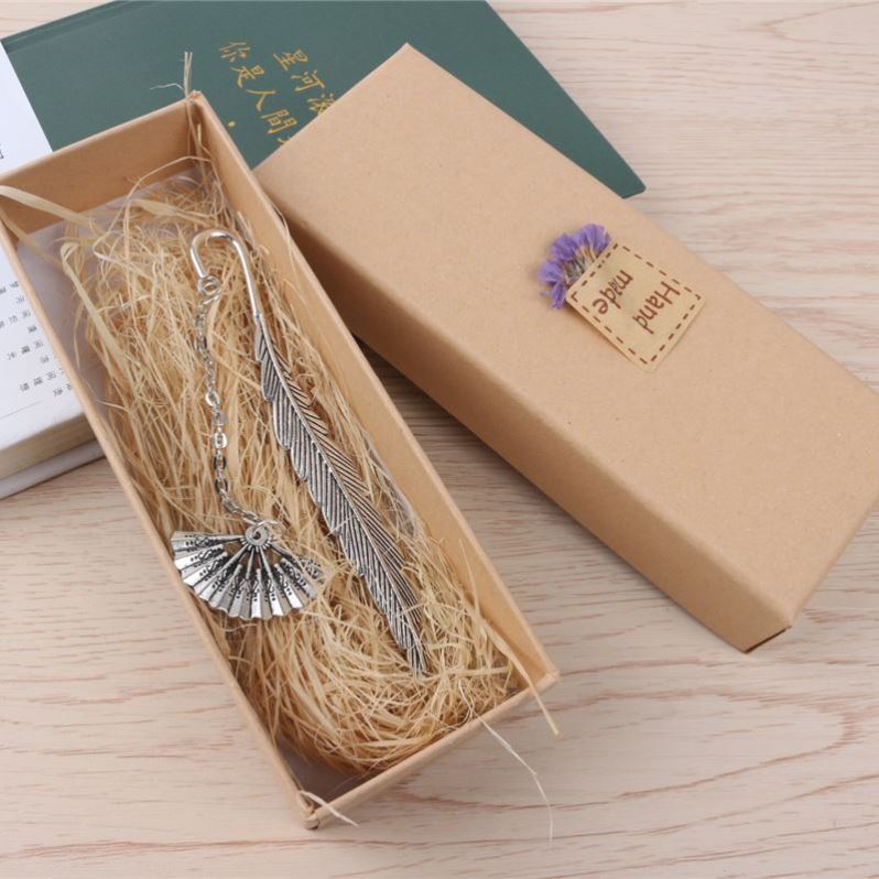 新品Chinese wind metal feather bookmark Birthday Teachers' D - 图1