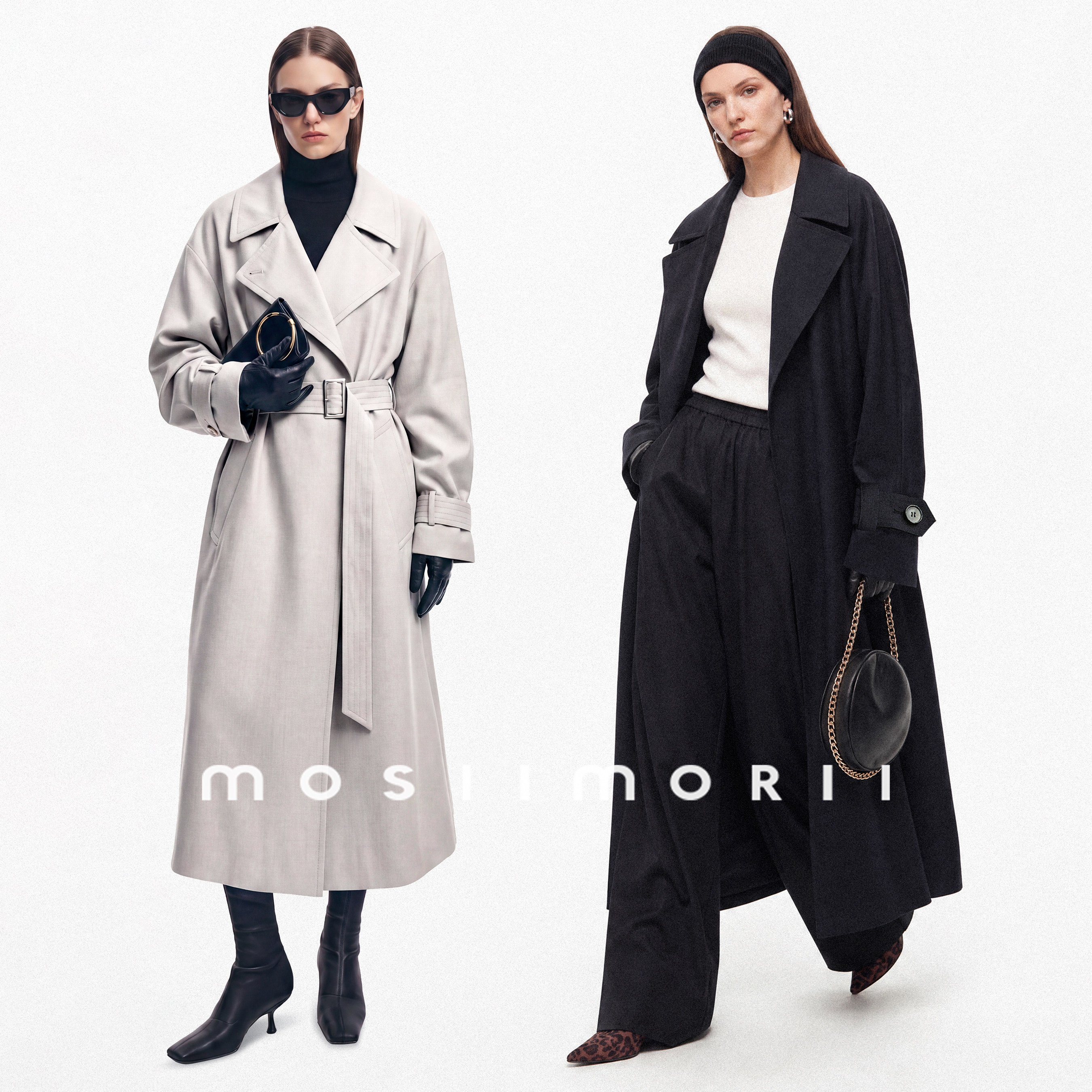 MOSIIMORII【薄雾清晨】夏季风衣外套女2026新款英伦伞摆风衣外套 新款风实拍商品图