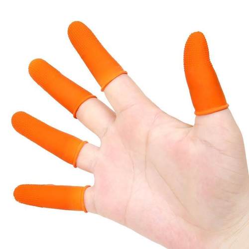 手指套防护耐磨加厚一次性保护护防滑乳胶女手指头指指套穿串厂家 - 图0