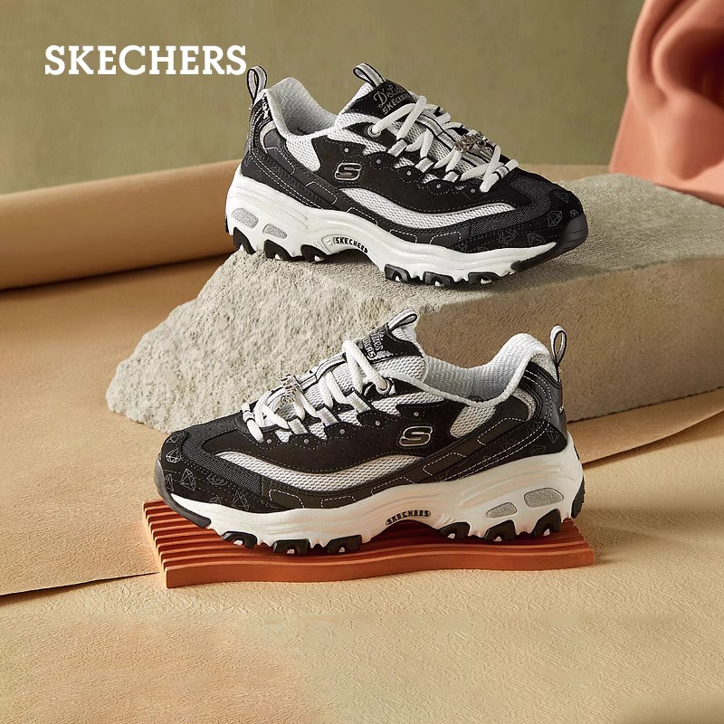 Skechers斯凯奇十周年钻石纪念版熊猫鞋运动休闲鞋复古老爹鞋女鞋
