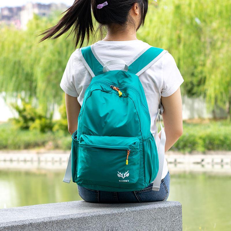 轻便可折叠双肩包户外超轻便携皮肤包女防水登山包旅行小背包20升-图3