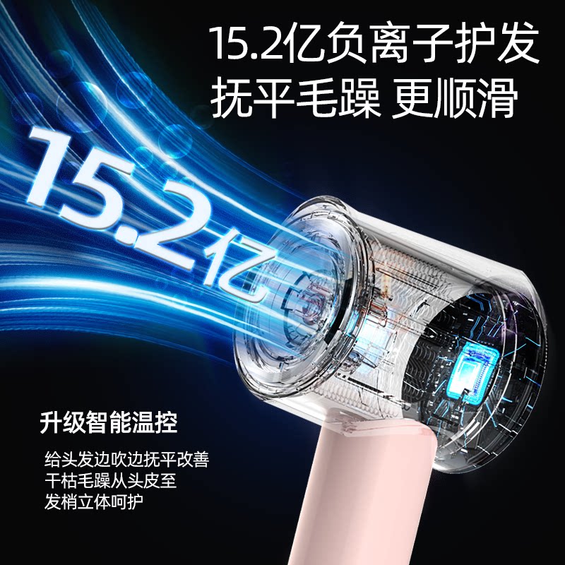 佐利斯高速吹风机Mini家用宿舍便携出差旅行15亿负离子电吹风筒