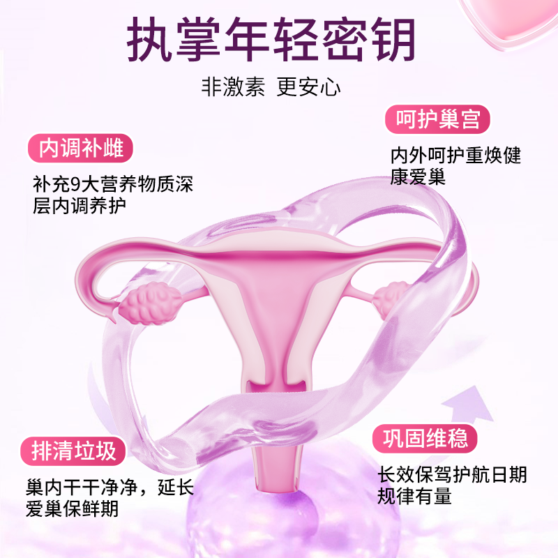 [3瓶]FOPIZ复佩资 巢月宝小紫瓶大豆异黄酮卵巢养护更年期月经期