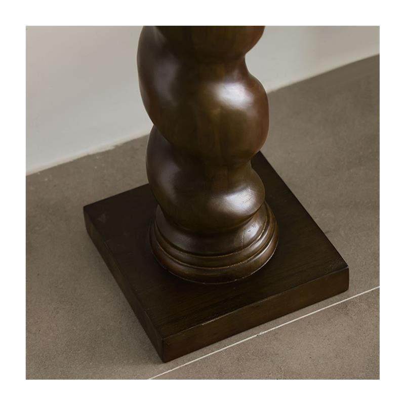 形上法式中古底座螺旋雕塑台柱子落地侘寂艺术摆件覆古立柱装饰,淘宝优惠券,粉丝福利购,淘宝优惠卷