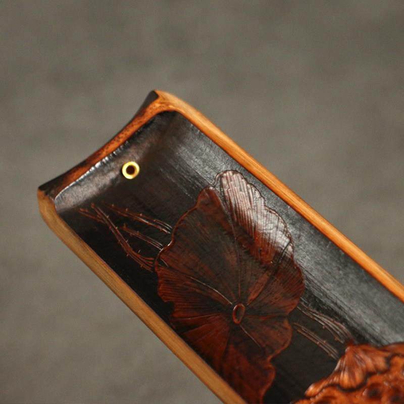 高品质手工雕刻天然广西老煤竹香插入底座竹雕竹香炉檀香道具,淘宝优惠券,粉丝福利购,淘宝优惠卷