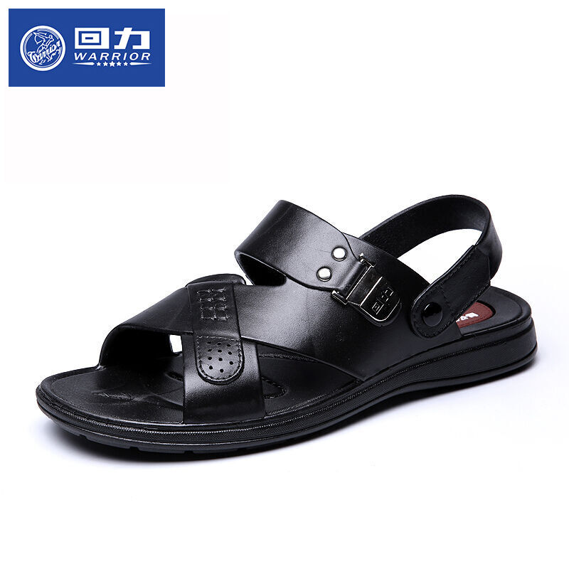 极速凉鞋男夏季沙滩鞋男户外透气洞洞鞋男士凉拖鞋英Y伦韩版皮凉 - 图0