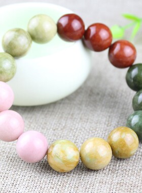 极速厂家直销阿拉善手串戈壁玛瑙玉石水晶手链单圈男女Z情侣饰品