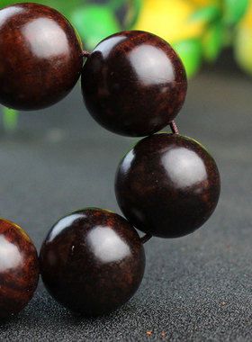 极速厂家直销老挝大红酸枝木佛珠手串木J质文玩念珠交趾黄檀男女