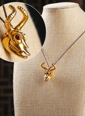 极速惠尔美尼泊尔黄铜六字真言牛头吊坠十二生肖R本命年男女士个