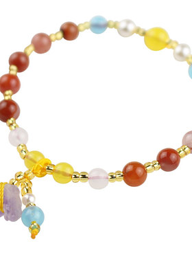 极速创意南红玛瑙手链水晶手饰品送女友情M人七夕礼物凉山南红单