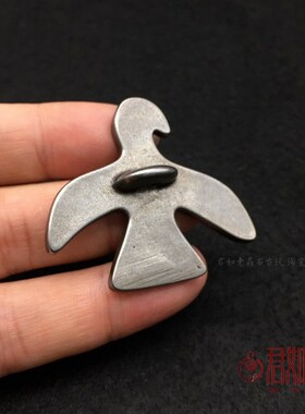 新品复古天铁托甲大鹏鸟挂件 西藏藏饰金刚杵铜大V鹏鸟吊坠项链配