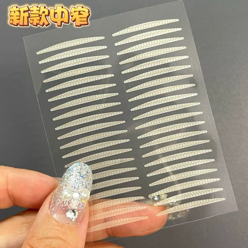 局部双眼皮贴无痕超隐形自然蕾丝单面肿眼泡美目贴化妆师专用男女 - 图3