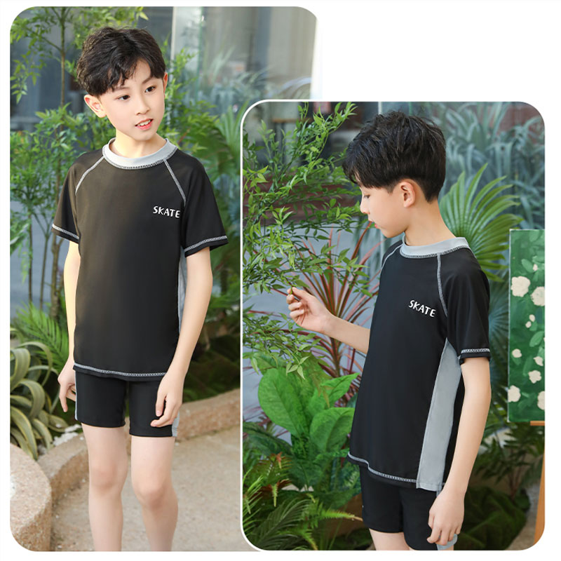 2024新款泳衣泳裤套装儿童泳衣男童分体中大童青少年男孩游泳衣