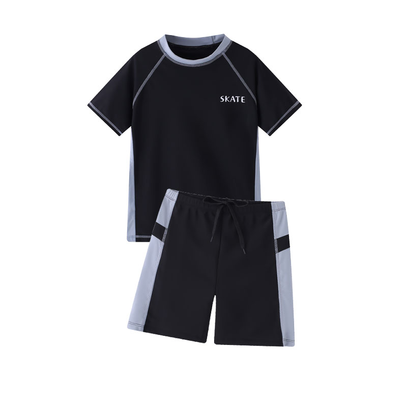 2024新款泳衣泳裤套装儿童泳衣男童分体中大童青少年男孩游泳衣