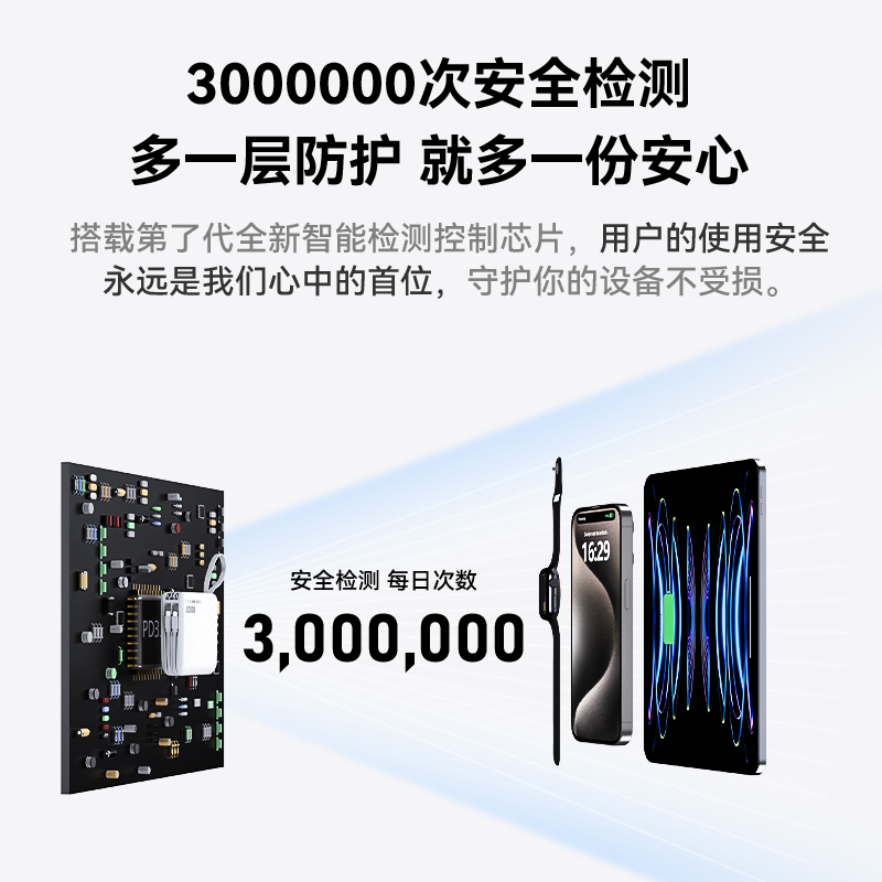 【8万毫安丨可上飞机】自带AC插头快充充电宝8万毫安自带双线便携小巧66W移动电源适用华为苹果50000大容量 - 图2