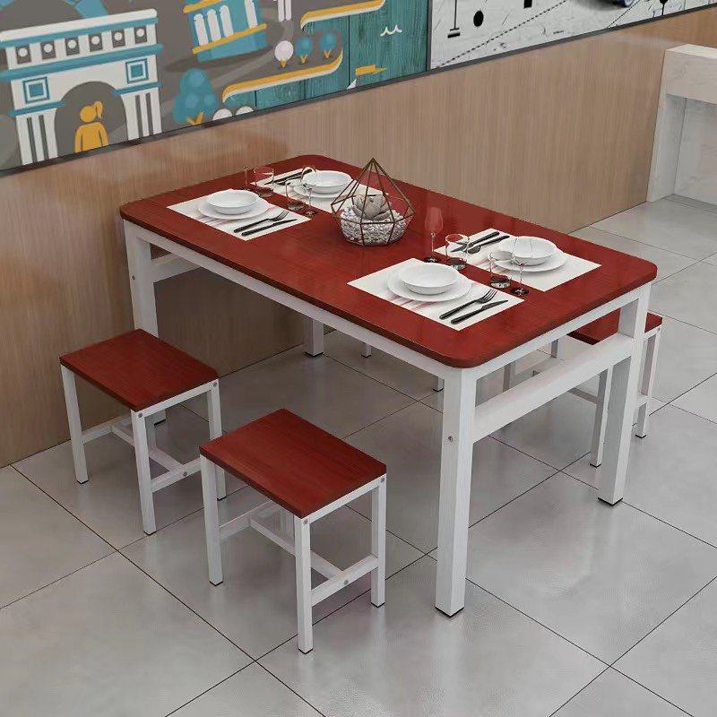 7T现代家用小户型餐桌椅组合简约小吃店食堂餐馆面馆饭店快餐桌凳,淘宝优惠券,粉丝福利购,淘宝优惠卷