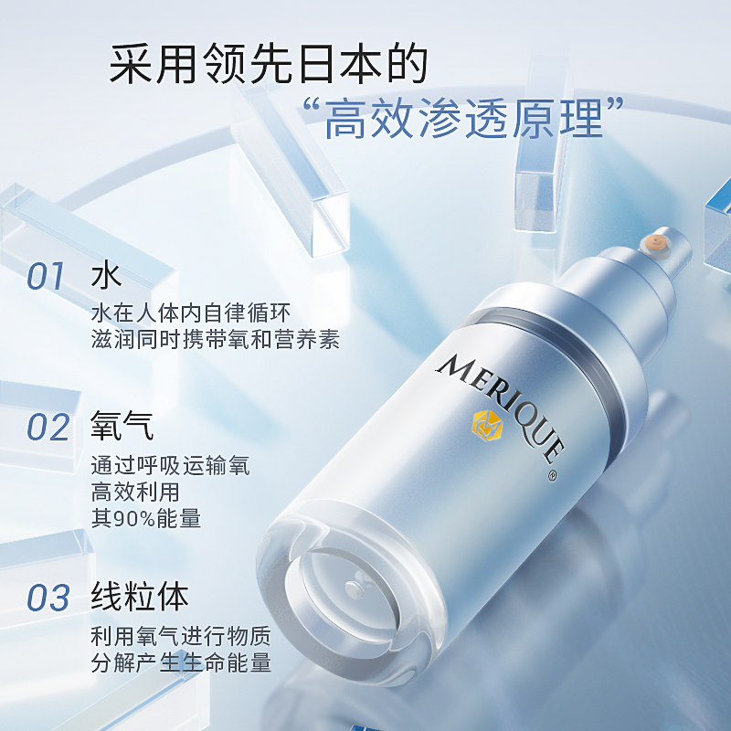 MERIQUE/慕黎可UV亮白保护霜35g多重防晒乳面部小银蛋隔离SPF50+