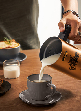 膳魔师可加热搅拌奶泡杯热牛奶机