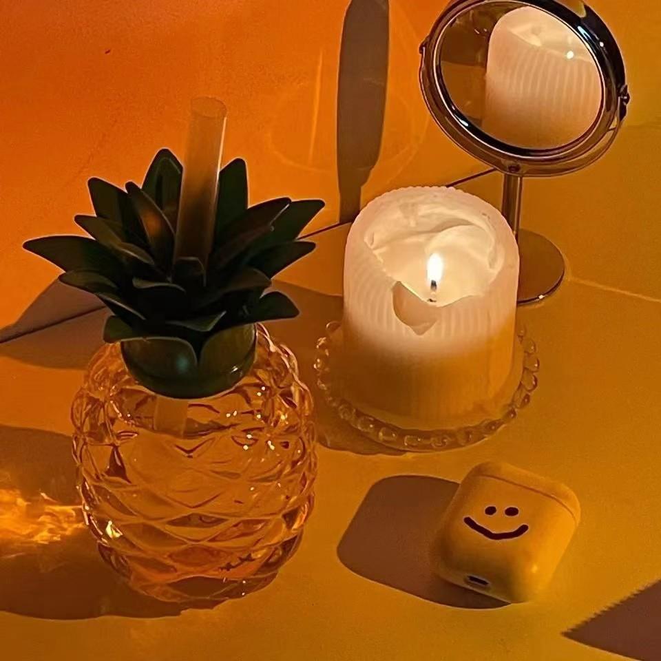 ins菠萝造型水杯果汁杯子奶茶杯随手杯学生可爱吸管杯小红书同款 - 图2