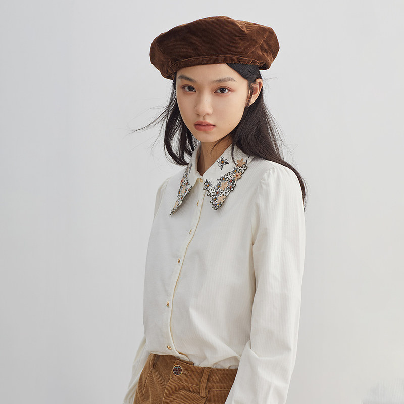  茵曼一零一度衬衫