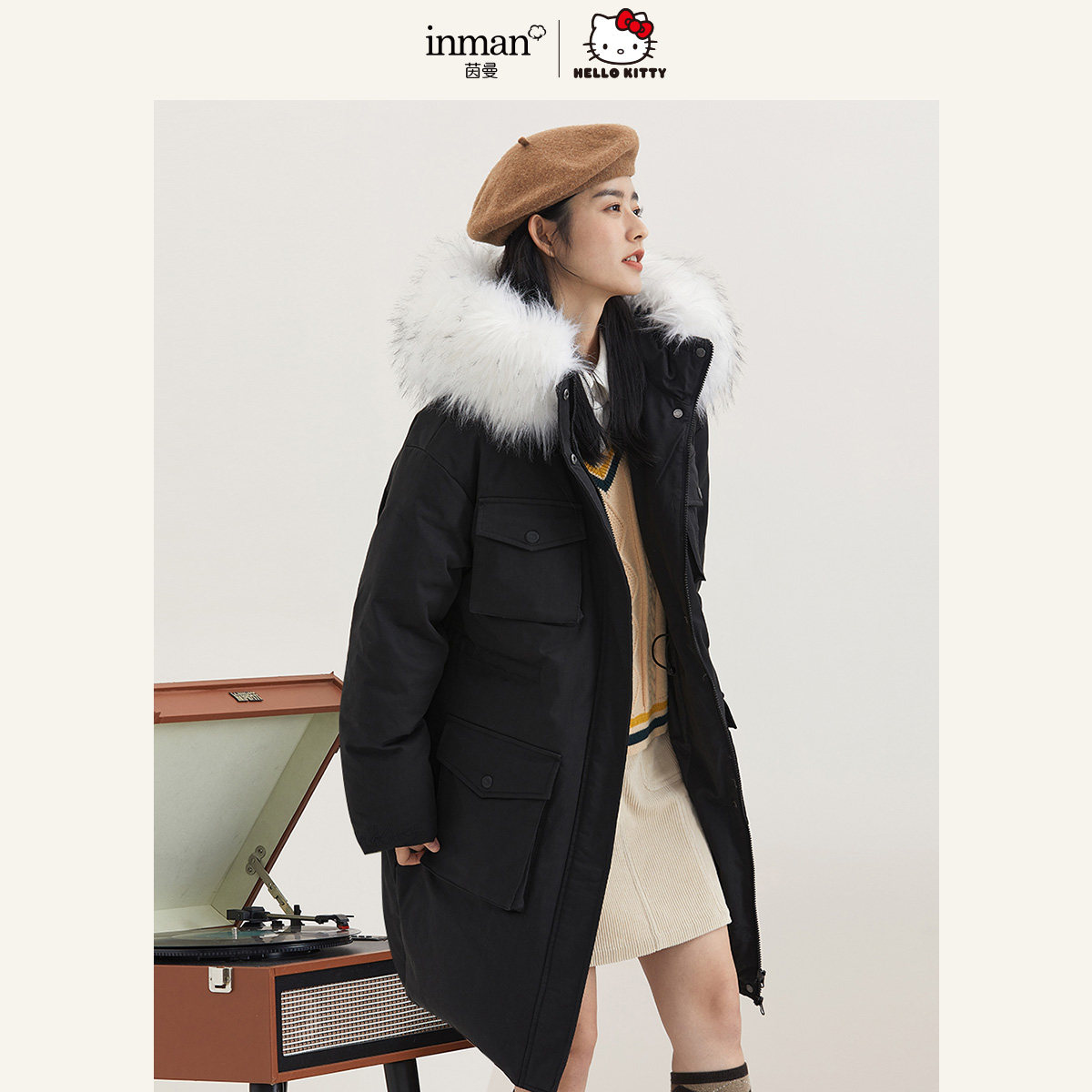 【商场同款】茵曼三丽鸥联名羽绒服 茵曼一零一度羽绒服