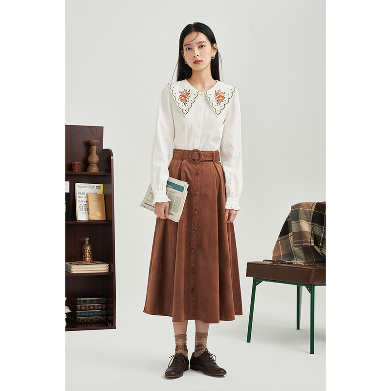  茵曼一零一度衬衫