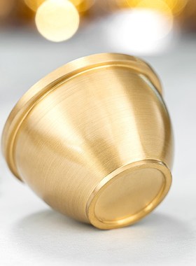 速发纯水茶杯供佛水杯佛前供铜杯黄铜碗供上茶杯佛杯财神拜神酒杯