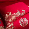 Mercury Home Textile Wedding Four-Piece Set Pure Cotton Embroidery Dragon and Phoenix