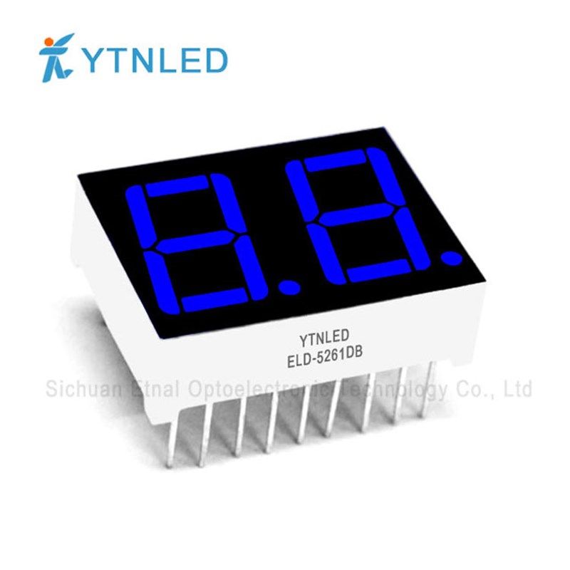 0.56英寸2位静态数码管共阴共阳红黄绿蓝白色ELD-5261CS/DS/CG/DG,淘宝优惠券,粉丝福利购,淘宝优惠卷