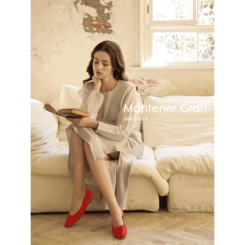 Mantener Gran 银色芭蕾单鞋女夏季超软小羊皮平底鞋手工芭蕾舞鞋,淘宝优惠券,粉丝福利购,淘宝优惠卷