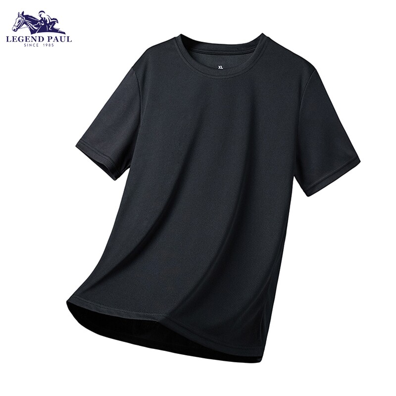 保罗运动套装男健身衣服夏季跑步速干衣短袖t恤训练服冰丝短裤 衣衣实拍商品图