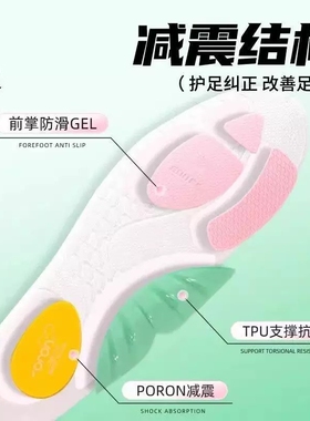 鲸鱼垫男女款足弓支撑鞋垫