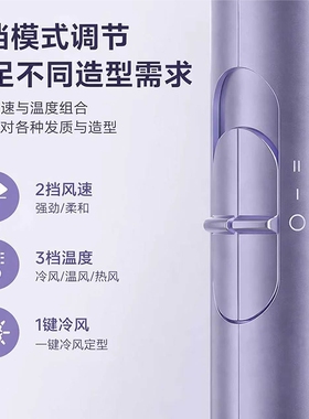 Midea/美的电吹风机家用等离子护发大风力速干吹风机宿舍便携礼物