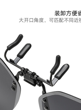 偏光运动墨镜夹片男太阳镜偏光镜片镜日夜两用女变色近视镜开车