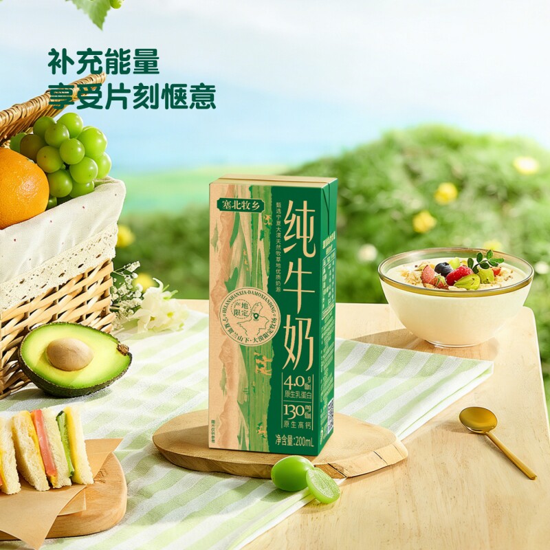 宁夏塞北牧乡纯牛奶200ml×10盒 原价¥19.9 券后¥19.9