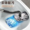 Extended toilet scrubbing toilet squat pit special brushing style