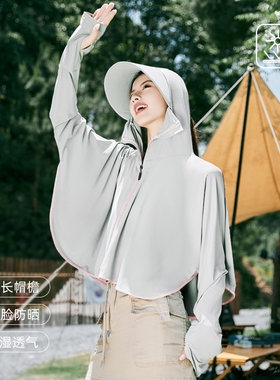 遮阳帽女夏2026新款防晒面罩帽子