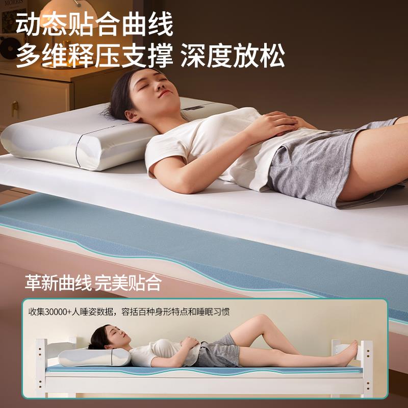 记忆棉床垫宿舍学生单人大学寝室住校专用软垫90cmx190cm租房专用 - 图1