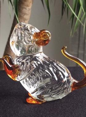水晶12十二生肖鼠牛虎兔龙蛇马羊猴鸡狗猪风水招财家居装饰小摆件